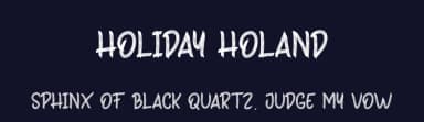 Holiday Holand by Andi Moz — Script Handwritten Font — thumbnail 2