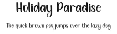 Holiday Paradise by FreshtypeINK — Script Handwritten Font — thumbnail 1