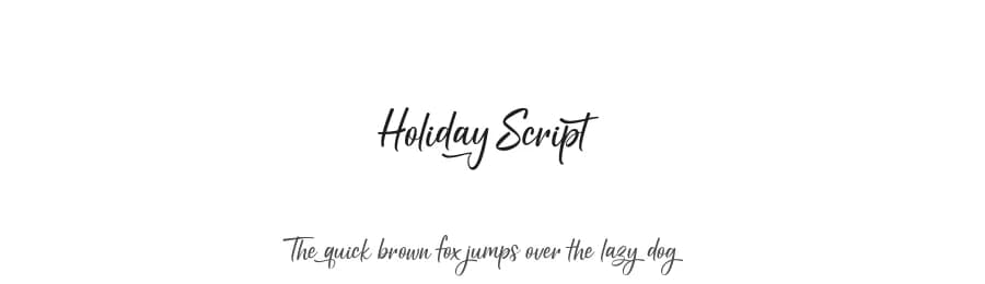 Holiday Script by Gilar Studio — Script Handwritten Font