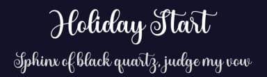 Holiday Start by Zikril lah — Script Handwritten Font — thumbnail 2
