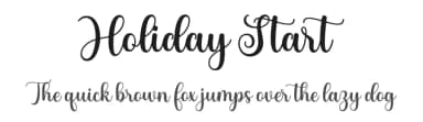 Holiday Start by Zikril lah — Script Handwritten Font — thumbnail 1