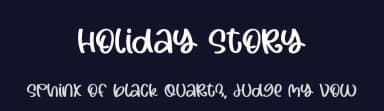 Holiday Story by Al Ghul — Script Handwritten Font — thumbnail 2