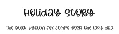 Holiday Story by Al Ghul — Script Handwritten Font — thumbnail 1