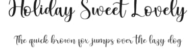 Holiday Sweet Lovely by Ahweproject — Script Handwritten Font — thumbnail 1