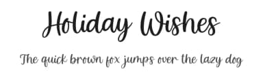 Holiday Wishes by Jimtype Studio — Script Handwritten Font — thumbnail 1