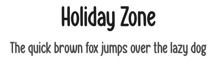Holiday Zone by Gilang Ternadho — Script Handwritten Font — preview 1