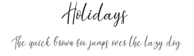 Holidays by Scratchones — Script Handwritten Font — thumbnail 1