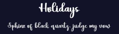 Holidays by Inermedia Studio — Script Handwritten Font — thumbnail 2