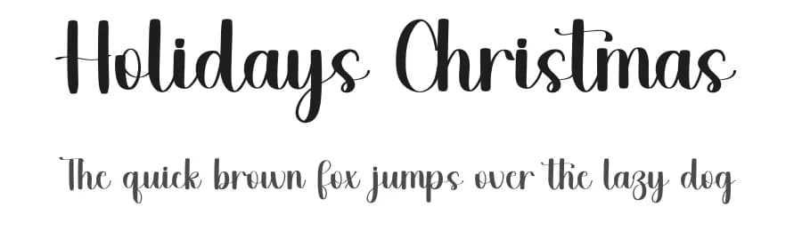 Holidays Christmas by Inermedia Studio — Script Handwritten Font