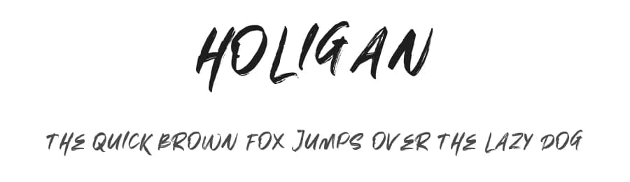 Holigan by Vultype — Script Handwritten Font