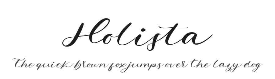 Holista by Glyphstyle — Script Handwritten Font — preview 1