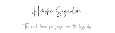 Holistic Signature by Green Adventure Studio — Script Handwritten Font — thumbnail 1