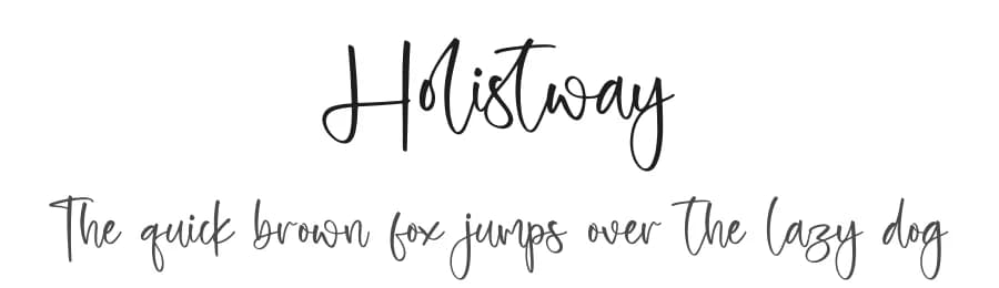 Holistway by Letterena Studios — Script Handwritten Font