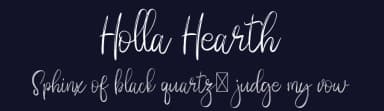 Holla Hearth by Edric Studio — Script Handwritten Font — thumbnail 2
