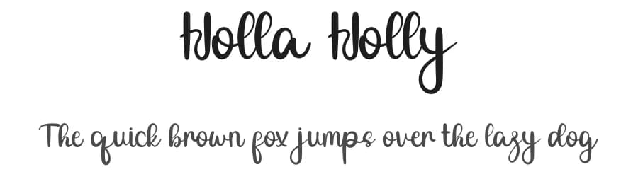 Holla Holly by Inermedia Studio — Script Handwritten Font