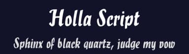Holla Script by Dieter Steffmann — Script Handwritten Font — thumbnail 2