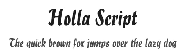 Holla Script by Dieter Steffmann — Script Handwritten Font