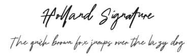 Holland Signature by Pustudio — Script Handwritten Font — thumbnail 1
