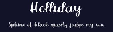 Holliday by Luluk Surotul — Script Handwritten Font — thumbnail 2
