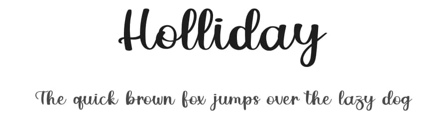 Holliday by Luluk Surotul — Script Handwritten Font