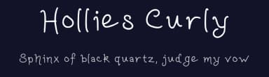 Hollies Curly by HollieInk — Script Handwritten Font — thumbnail 2