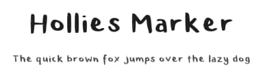 Hollies Marker by HollieInk — Script Handwritten Font — thumbnail 1
