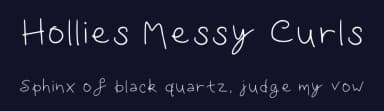 Hollies Messy Curls by HollieInk — Script Handwritten Font — thumbnail 2