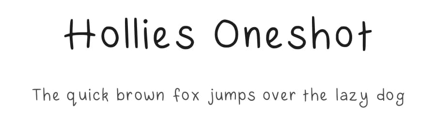 Hollies Oneshot by HollieInk — Script Handwritten Font — preview 1