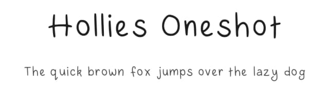 Hollies Oneshot by HollieInk — Script Handwritten Font