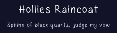 Hollies Raincoat by HollieInk — Script Handwritten Font — thumbnail 2