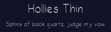 Hollies Thin by HollieInk — Script Handwritten Font — thumbnail 2