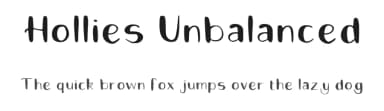 Hollies Unbalanced by HollieInk — Script Handwritten Font — thumbnail 1
