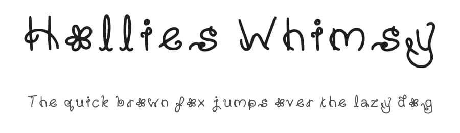 Hollies Whimsy by HollieInk — Script Handwritten Font