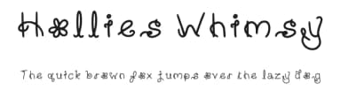 Hollies Whimsy by HollieInk — Script Handwritten Font — thumbnail 1