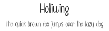 Holliwing by Coco Design — Script Handwritten Font — thumbnail 1