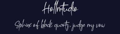 Hollmtudio by Gado Gado — Script Handwritten Font — thumbnail 2