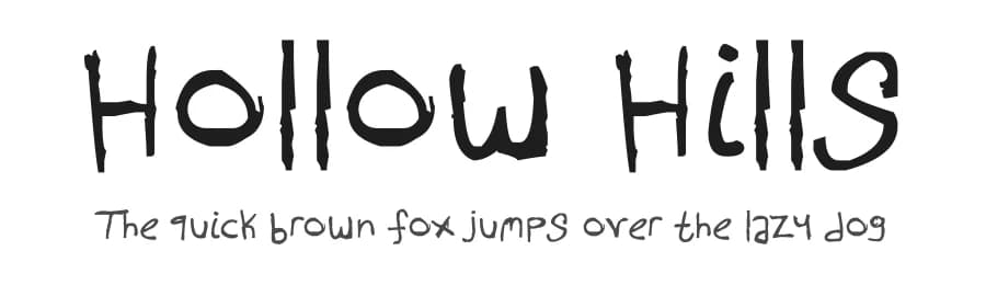 Hollow Hills by Landis Tindell — Script Handwritten Font