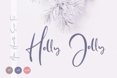 Holly Jolly Font by Happy Letters by Happy Letters — Script Handwritten Font — thumbnail 1