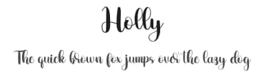 Holly by Bearytype — Script Handwritten Font — thumbnail 1