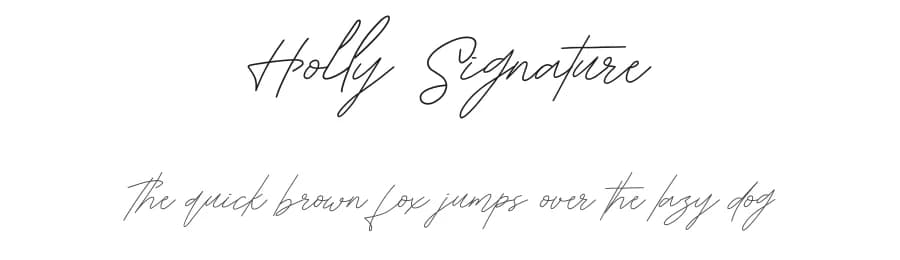 Holly Signature by Elbanadha Creative — Script Handwritten Font