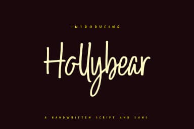 Hollybear Font by Runsell Graphic — Script Handwritten Font — thumbnail 1
