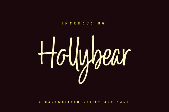 Hollybear Font by Runsell Graphic — Script Handwritten Font