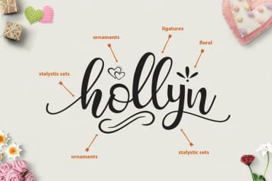 Hollyn Font by VanRoem — Script Handwritten Font — thumbnail 4