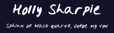 Holly Sharpie by Holly Jameson — Script Handwritten Font — thumbnail 2