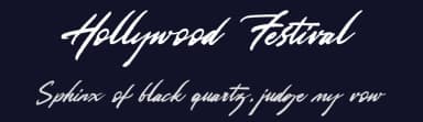 Hollywood Festival by Octotype  | Thomas Boucherie — Script Handwritten Font — thumbnail 2