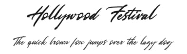 Hollywood Festival by Octotype  | Thomas Boucherie — Script Handwritten Font — thumbnail 1