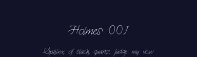 Holmes 001 by Karz — Script Handwritten Font — thumbnail 2