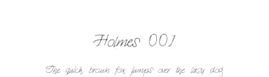 Holmes 001 by Karz — Script Handwritten Font — thumbnail 1