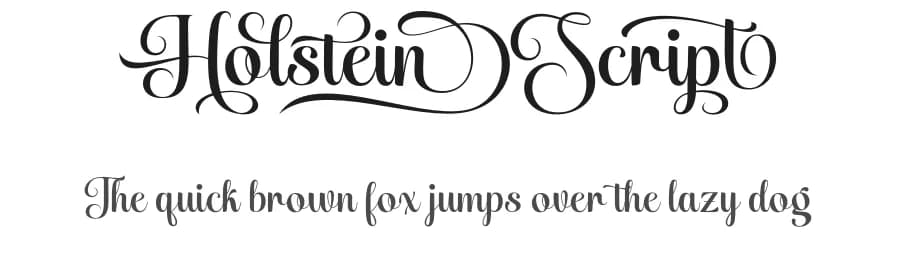 Holstein Script by Måns Grebäck — Script Handwritten Font
