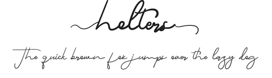 Holters by Calligraphy Fonts — Script Handwritten Font